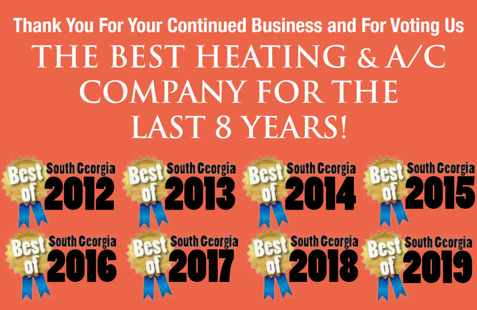 BANNER-Best Heating & AC Company for the last 8 years